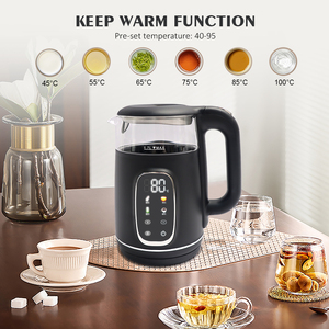 <span class=keywords><strong>Bouilloire</strong></span> à thé à double paroi de 1,7 L, 2000 W, en verre, écran tactile numérique, <span class=keywords><strong>programmable</strong></span>, arrêt automatique, température extérieure en temps réel, pour la maison - Product Image 6