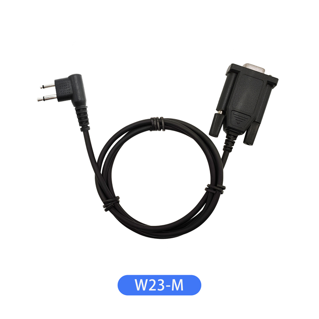 W23-M ODM OEM Metal & TPE Programming Data Cable with High Compatibility Chip for Motorola Two Way Radio and USB Devices