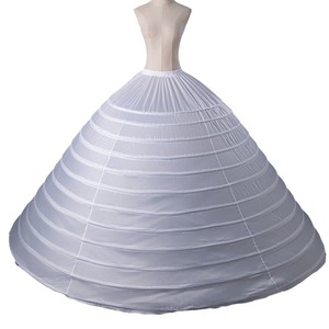 Blanc nouveau 12 anneau en acier sous-jupe <span class=keywords><strong>grande</strong></span> <span class=keywords><strong>taille</strong></span> jupe gonflée <span class=keywords><strong>robe</strong></span> <span class=keywords><strong>de</strong></span> <span class=keywords><strong>mariée</strong></span> jupons sous-jupe pour accessoires <span class=keywords><strong>de</strong></span> mariage - Product Image 2