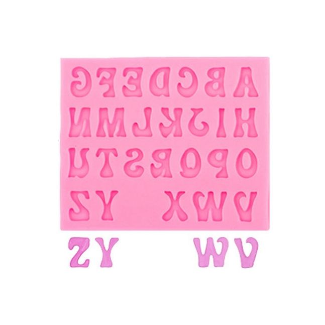 Rosa-letras mayúsculas