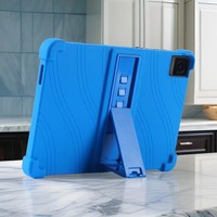 Pour TCL Tab 10L Gen 3 & 2 Étui 8193A 8492A 8491X Tablette PC 10,1 pouces Housse en silicone souple antichoc avec béquille arrière