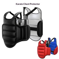 Protège-poitrine unisexe épaissi pour le karaté et le sanda, idéal pour l'entraînement de taekwondo et de boxe, équipement de protection souple et élastique à double face