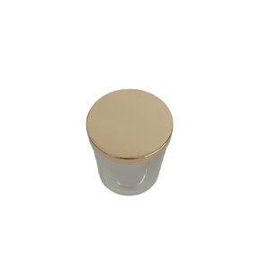 Factory Price Empty Round Smooth Surface Gold Metal Candle Tin Lid For Candles Glass Jars And Giftbox Packaging