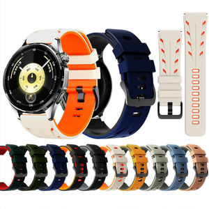 สายนาฬิกาซิลิโคนแบบสปอร์ตสองสีแบบวิน-วินสำหรับซูนโต <span class=keywords><strong>9</strong></span> พีค หัวเว่ย เสี่ยวมี่ เรดมี่ ซัมซุง การ์มิน - Product Image 1