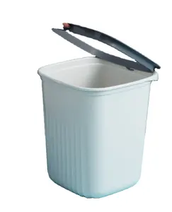 新发布圆形塑料废篮压力环垃圾箱垃圾桶厨房办公浴室垃圾桶