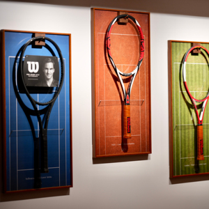2025 Grand Slam Australian Open Creative Metal Wall-Mounted Tennis Racket Photo Frame Decorative <strong>Shadow</strong> <strong>Box</strong> Elegant Background - Product Image 3