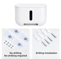 Boîte à mouchoirs de style minimaliste moderne, boîte de rangement pour mouchoirs murale sans perçage, porte-papier toilette