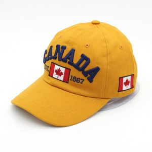 Gorra de béisbol de moda para adultos, con logo 3D bordado CANADA 1867, característica de tela común - Product Image 2