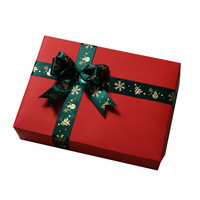 Papier d'emballage de Noël double face rouge et vert recyclable, carton, grands cadeaux d'anniversaire, emballage de jouets, bricolage, artisanat fait main