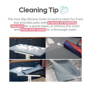 HEDYS GROOMING 小型硅胶美容台防滑套（粉色海军蓝）-防水防刮易清洁宠物表面 - Product Image 6