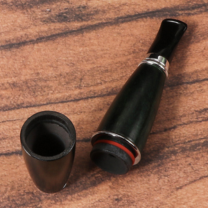 Pipa de tabaco sólida con filtro de 9mm Erliao, pipa de madera lisa hecha a mano, accesorios para fumar, regalo para <span class=keywords><strong>fumador</strong></span> - Product Image 6