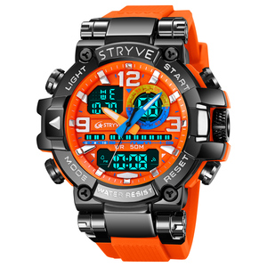 STRYVE Orologi Sportivi da Uomo alla Moda, Resistenti agli Urti, Impermeabili 50M, <span class=keywords><strong>Orologio</strong></span> da Polso con LED, Sveglia, <span class=keywords><strong>Cronometro</strong></span>, Modello 8025 - Product Image 3