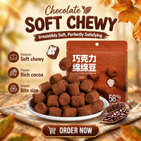 Grosir Permen Marshmallow Berlapis Cokelat Renyah Desain Baru Asia dalam Kemasan untuk Pesta