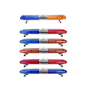 120Watts cop xe hàng đầu đèn xe cứu thương xe màu đỏ xanh blinker cảnh báo khẩn cấp lightbar với còi báo động loa - Product Image 1