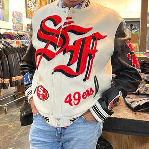 <span class=keywords><strong>Giacca</strong></span> Varsity da uomo in lana e <span class=keywords><strong>pelle</strong></span> <span class=keywords><strong>oversize</strong></span> Varsity <span class=keywords><strong>giacca</strong></span> da uomo produttore di alta qualità arcobaleno Spray - Product Image 2
