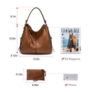 LOVEVOOK Bolsos de Hombro de Cuero PU de Lujo para Mujer, Estilo Vestir, Bolsos de Moda para Mujer, Venta Caliente de Boutiques, Bolso Hobo - Product Image 2