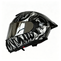 Nouveau casque de moto ABS à visière relevable, style sport racing, conception personnalisée OEM