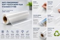 Film transparent BOPP velours de qualité alimentaire, anti-traces de doigts, résistant à l'humidité, 20 microns, pour emballage de téléphones portables et d'ordinateurs (vente en gros)