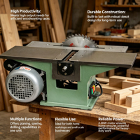 Scie à table industrielle, scie électrique haute puissance pour atelier, découpe de panneaux de bois et de bois durable