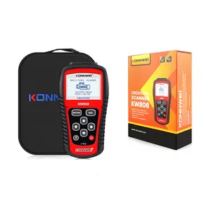 KONNWEI KW808 OBD2 EOBD CAN Automotriz Alat Pindai Diagnostik Mesin Diagnosis Pembaca Kode DTC VS Ms509