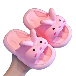 Sandalias de verano para mujer con punta cerrada, suela gruesa, diseño de dibujos animados, para uso casual en interiores y exteriores, calzado de playa, antideslizantes de EVA - Product Image 1