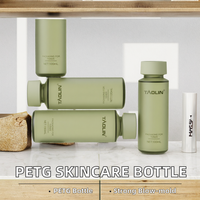 Pot de crème de luxe, flacon de nettoyant, emballage cosmétique en plastique avec bouchon à vis pour sérum de soin de la peau, crème pour le visage, nettoyant facial, masque facial