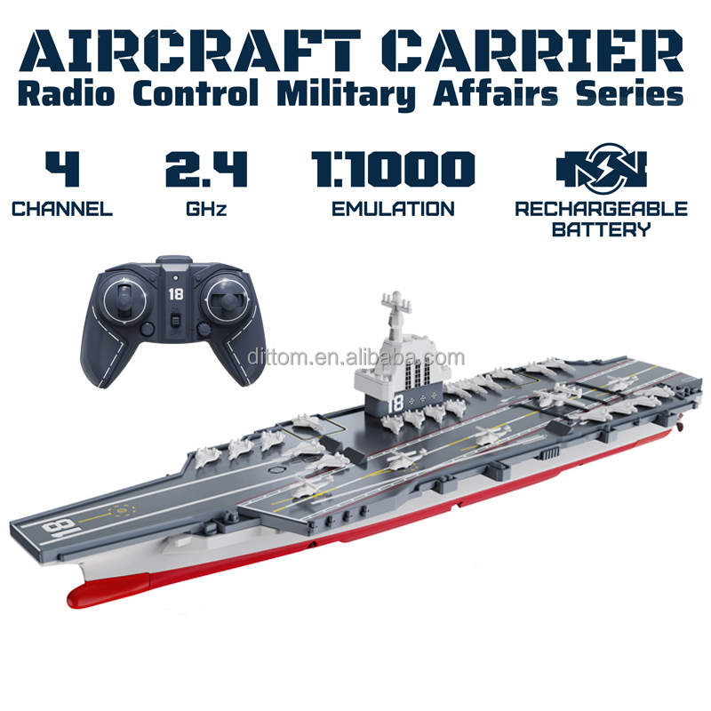 Rc Battleship Warship Vessel - 1:360 Scale 2.4G Armored Boat