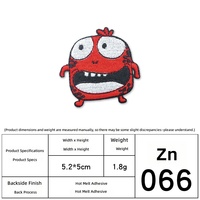 Parches bordados de monstruos con certificación CE, termoadhesivos, de un ojo, de dinosaurio, sin coser, para sudaderas, mochilas y decoración DIY