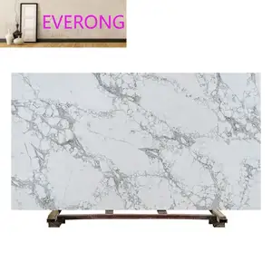 White Big Slab 5 Years Graphic Design Polished Artificial Stone Apartment Traditional White Quartz Hotel Contemporary