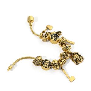 Bracelet à breloques et perles pour <span class=keywords><strong>homme</strong></span>, motif masque de squelette main fantôme, <span class=keywords><strong>Black</strong></span> <span class=keywords><strong>Friday</strong></span> - Product Image 5