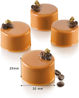 Moule à gâteau en silicone cylindrique mini 24 cavités One Bite pour la cuisson de gâteaux et desserts