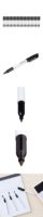 Marqueur permanent Sharpie noir personnalisé par le fabricant, faible MOQ, pas cher, pointe fine, encre à base d'huile, pour métal, plastique, CD