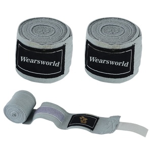 Bandages de boxe Wears World 108" & 180" en coton élastique, protège-poignets pour la boxe, le kickboxing, le Muay Thai, le MMA - Product Image 3