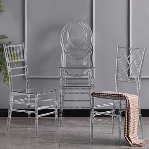 Chiavari transparent en résine pour extérieur, idéal pour la <span class=keywords><strong>location</strong></span> en gros, parfait pour les banquets d'hôtel, les mariages et les salles de réception. - Product Image 5