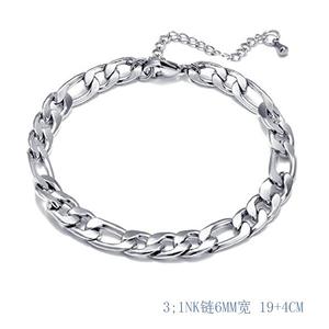 สร้อยข้อมือสแตนเลสชุบทองคำขาวแบบไม่ลอก ไม่ดำ เป็นมิตรกับสิ่งแวดล้อม สำหรับขายส่ง เหมาะสำหรับเป็นของขวัญสำหรับทุกเพศ - Product Image 2