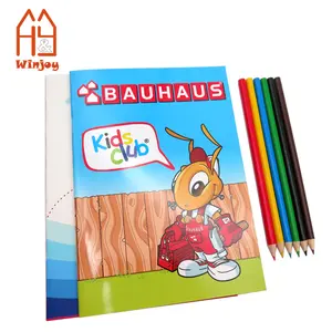 Libri da colorare personalizzati A5, quaderno da colorare per bambini con matite colorate, regalo di compleanno di natale promozionale per bambini