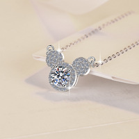 Livraison rapide S925 Silver Vvs Custom Moissanite Chain Pendentif Collier