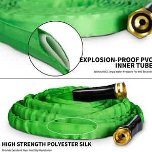 Manguera de jardín extensible Xinglun de 50 pies, manguera de riego retráctil de tela con boquilla de pulverización para uso en exteriores - Product Image 2