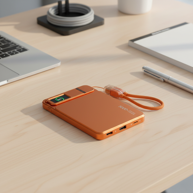 TFT Screen Slim Magnetic Power Bank 1 Piece Mini Slim Ultra Thin Power Bank