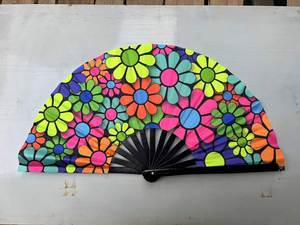 <b>Large</b> 13in Folding Hand <b>Fan</b> Kong Fu Style Portable Party Angel Model with Painting Handicraft and Souvenir Features - Product Image 4