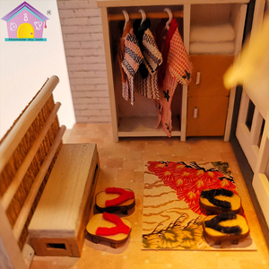 Casa de Muñecas en Miniatura con Muebles y Muñecas Familiares, en Oferta - Product Image 5