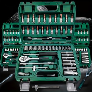 Ensemble de matériel de boîte à outils de réparation automobile 53 pièces combinaison complète comprenant une clé à douille pour la fourniture de quincaillerie en gros - Product Image 1