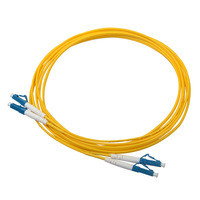 Cable de Fibra Óptica Monomodo Dúplex LC a LC con Cubierta de PVC LSZH, Longitud Personalizada de 1m, 2m, 3m, 5m