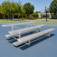 Sièges de stade portables en alliage d'aluminium, gradins à roulettes résistants aux intempéries, ergonomiques, coupe-vent, capacité 15-20 kg