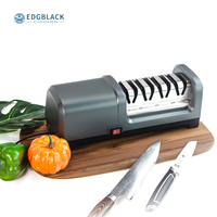 Aiguiseur de couteaux électrique multi-grains diamant 4 étapes écologique, polissage de la lame à 20 degrés pour les couteaux de cuisine