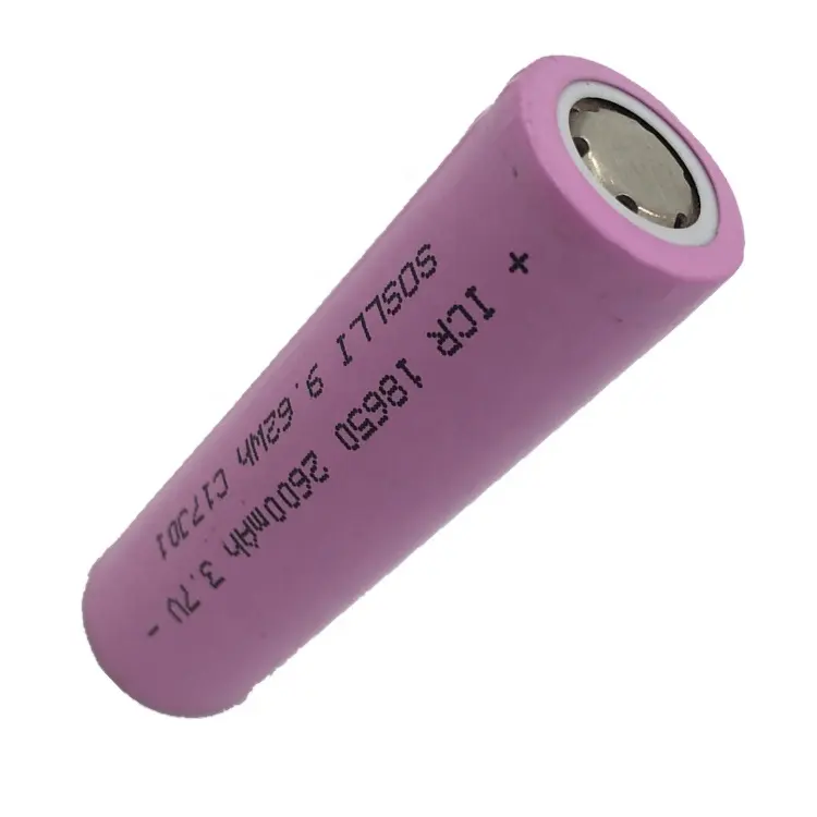 3.7V 2600mAh 18650 lithium ion battery cell with low internal impedance IR