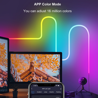 Tuya lampu Neon 5M fleksibel warna magis RGB WiFi cerdas, lampu tali Neon warna-warni dekorasi latar belakang komputer TV lampu Neon Led PST-NH-5M