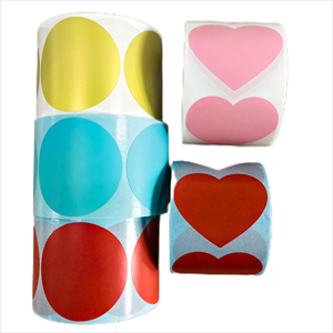 Colorful Print Circle 2.5cm to 10cm Label Roll Round Thermal <b>Sticker</b> Print for DIY <b>Logo</b> Design Name Labels - Product Image 1