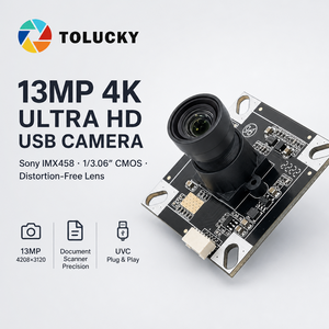 Módulo de Cámara USB IMX458 de 13MP, 4K Ultra HD, Lente sin Distorsión de 1/3.06'', Placa para Escáner de Documentos, Lector OCR de Libros - Product Image 1