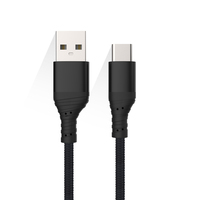 Vente chaude 1m 2.4A Type c Câble tressé en nylon Câble Usb c pour Android